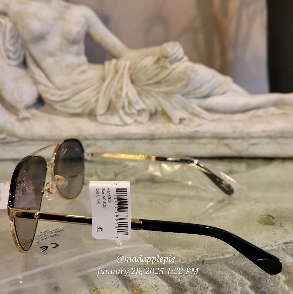 Kate Spade Amarissa Aviator Pilot Sunglasses Luxury Designer Celebrity #150 - Picture 7 of 10